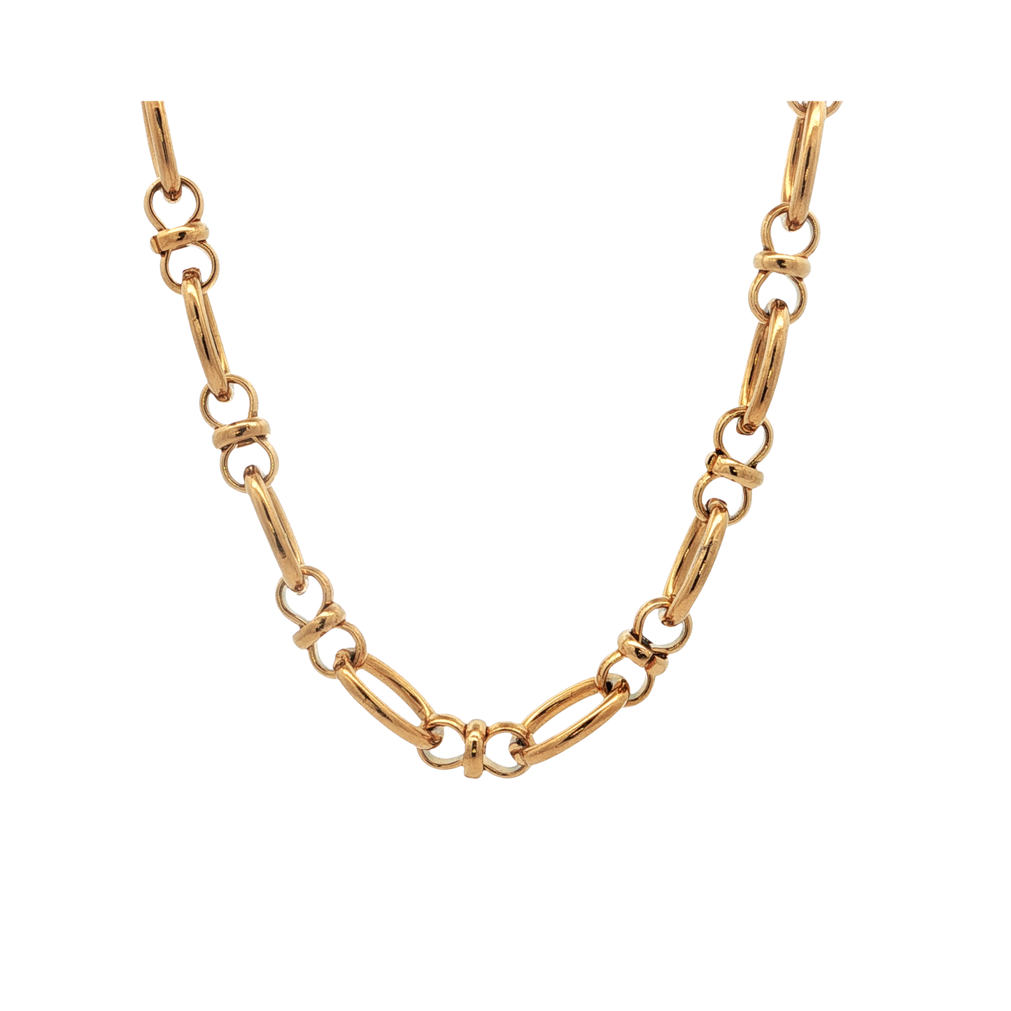 Chunky Oval Bow Necklace