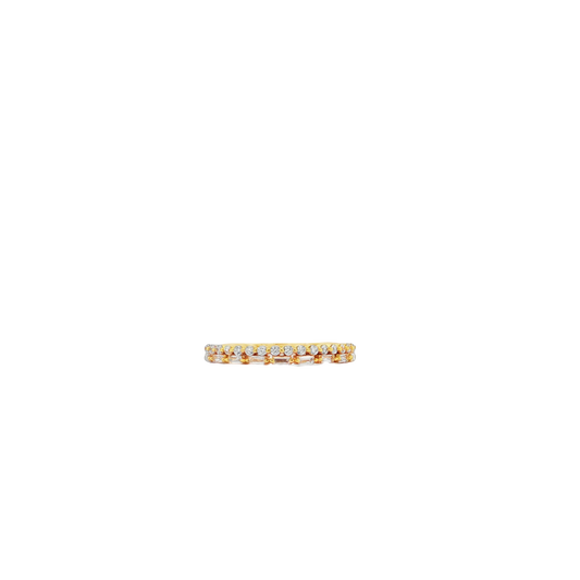 Dainty Dotted Rectangle Vermeil Ring