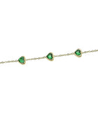 Emaline Emerald Heart Bracelet