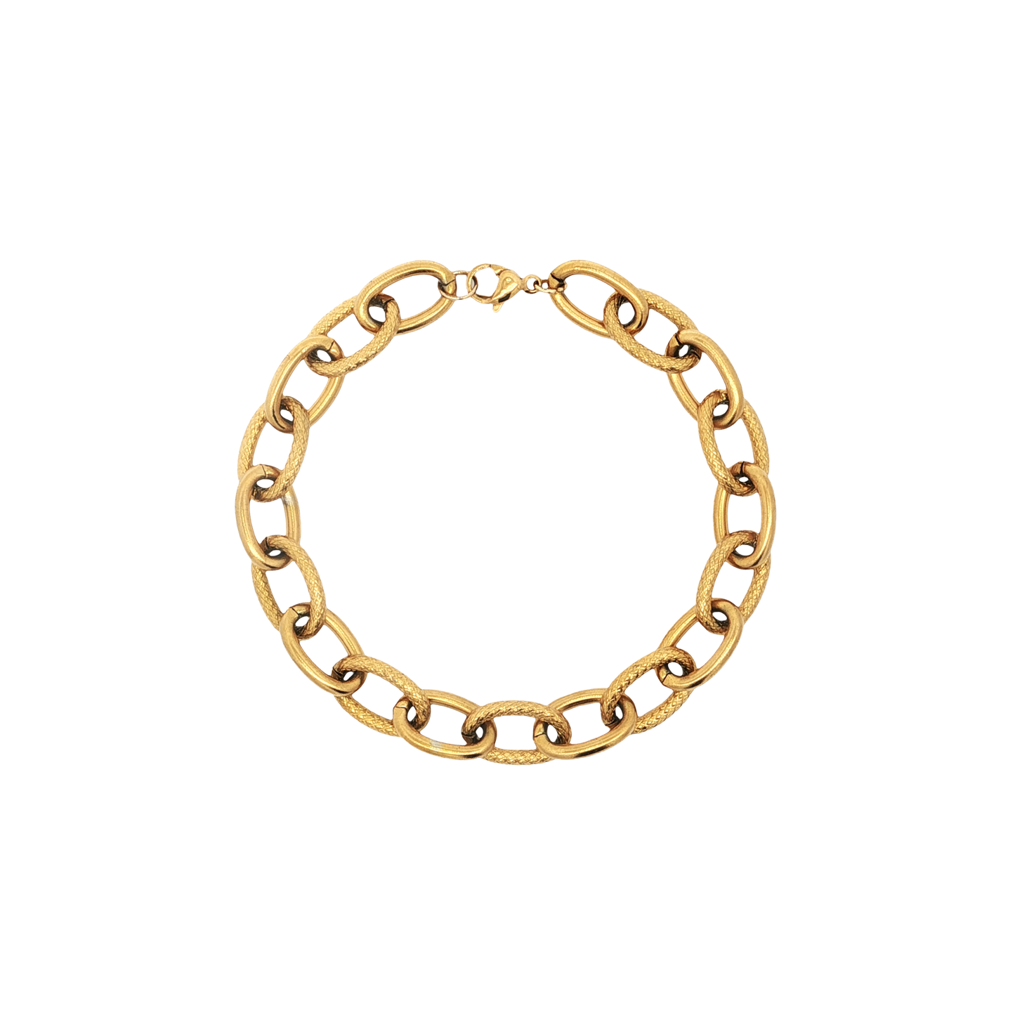 Hammered Oblong Bracelet