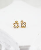 Clover Cartilage Earrings Gold