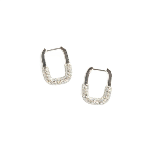 Paperclip Huggies Silver