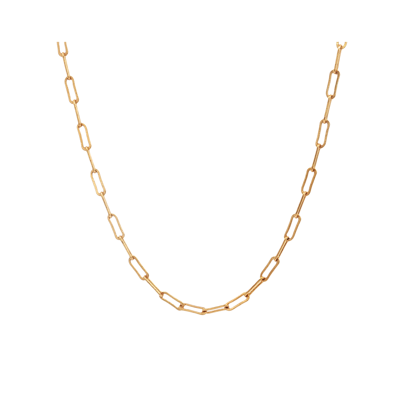 Paperclip Necklace Gold Filled