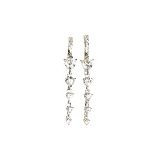 Posh Drop Earrings Sterling Silver