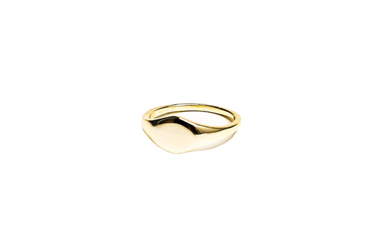 Oval Signet Vermeil Ring