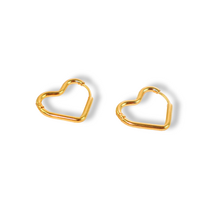 Heart Huggie Earrings