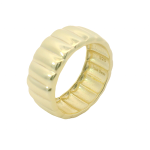 Bubble Chunky Ring In Vermeil