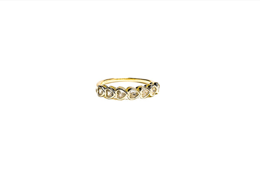 7 Hearts Vermeil Ring