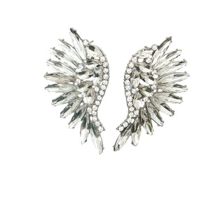 Angel Wings in Silver Earrings