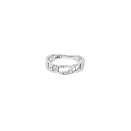 Buckle Sterling Silver Ring