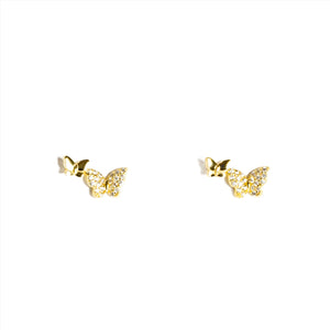 Butterfly Petite Ear Climbers Vermeil