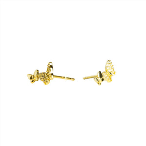 Butterfly Petite Ear Climbers Vermeil