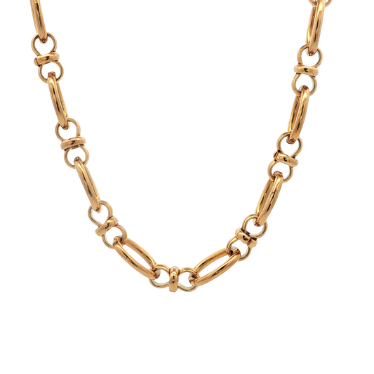 Chunky Oval Bow Necklace