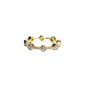 Clover Vermeil Ring