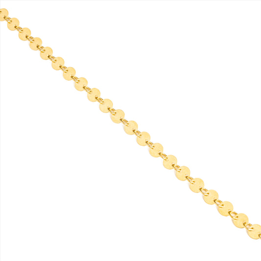 Disco Bracelet In Gold Filled