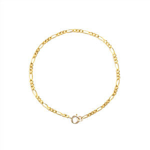 Figaro Bracelet In Gold Filled