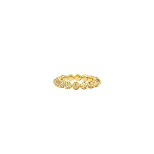 Dotted Dome Vermeil Ring