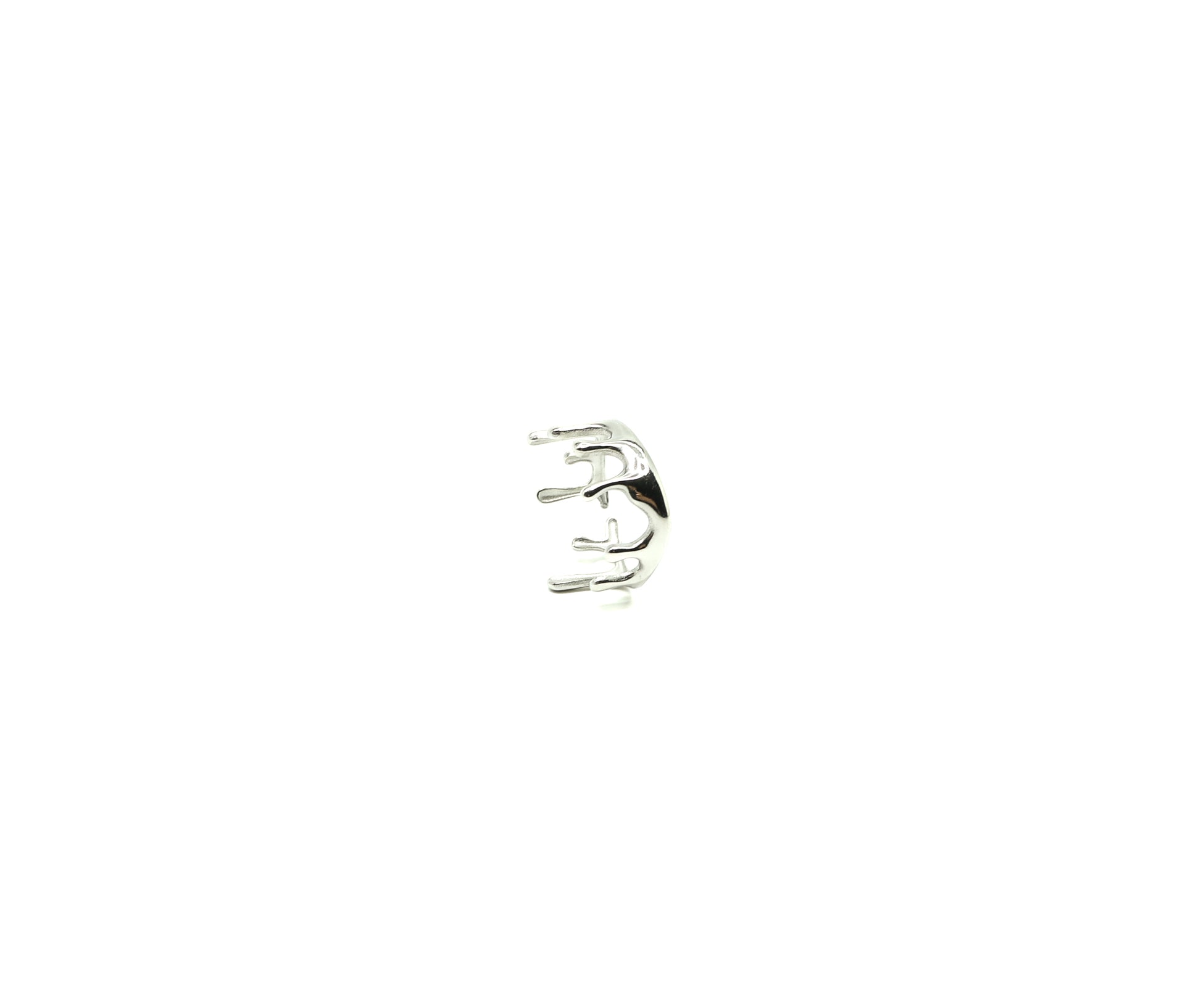 Drip Ring In Silver
