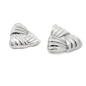 Trinity Geo Earrings Silver