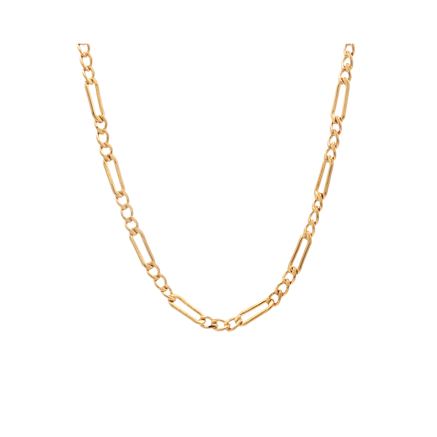 Figaro Chunky Gold Filled Necklace
