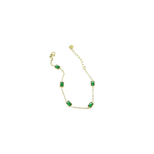 Emerald Emaline Rectangle Bracelet