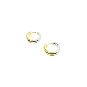 Dalia Two Toned Hoops