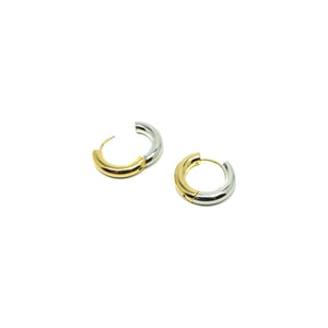 Dalia Two Toned Hoops