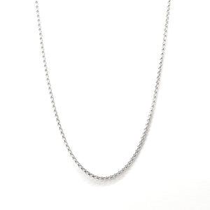 Box Chain Sterling Silver Necklace