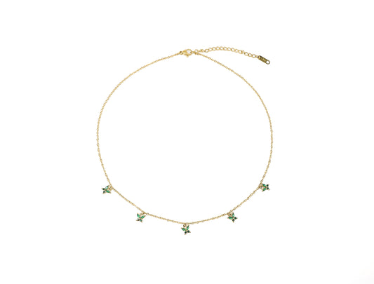 Butterfly Necklace In Emerald Green