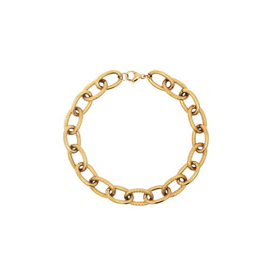 Hammered Oblong Bracelet