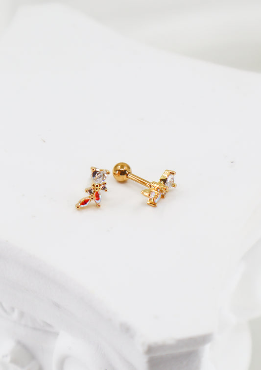 Leave It To The Stars Cartilage Earrings Gold