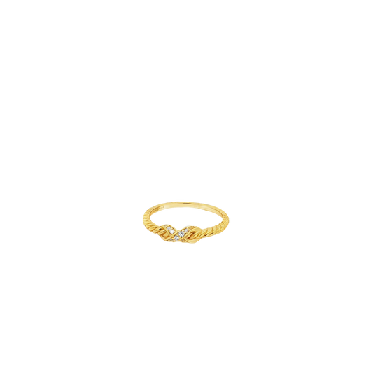 Infinity Wrapped Vermeil Ring