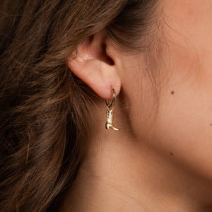 Cowboy Boot Vermeil Earrings