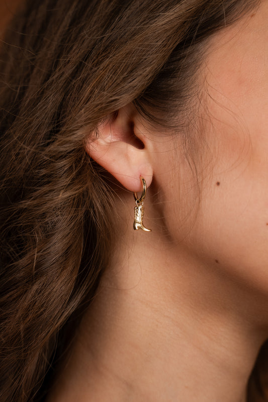 Cowboy Boot Vermeil Earrings