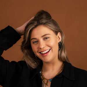 Angel Wings In Black Earrings