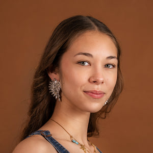 Angel Wings in Silver Earrings