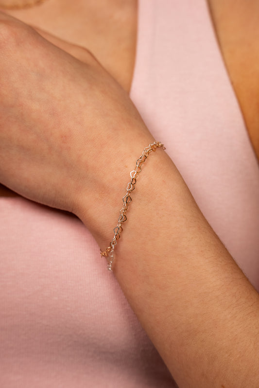 925 Heart Bracelet