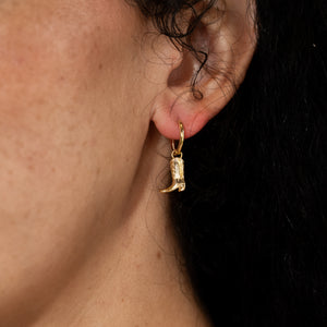 Cowboy Boot Vermeil Earrings