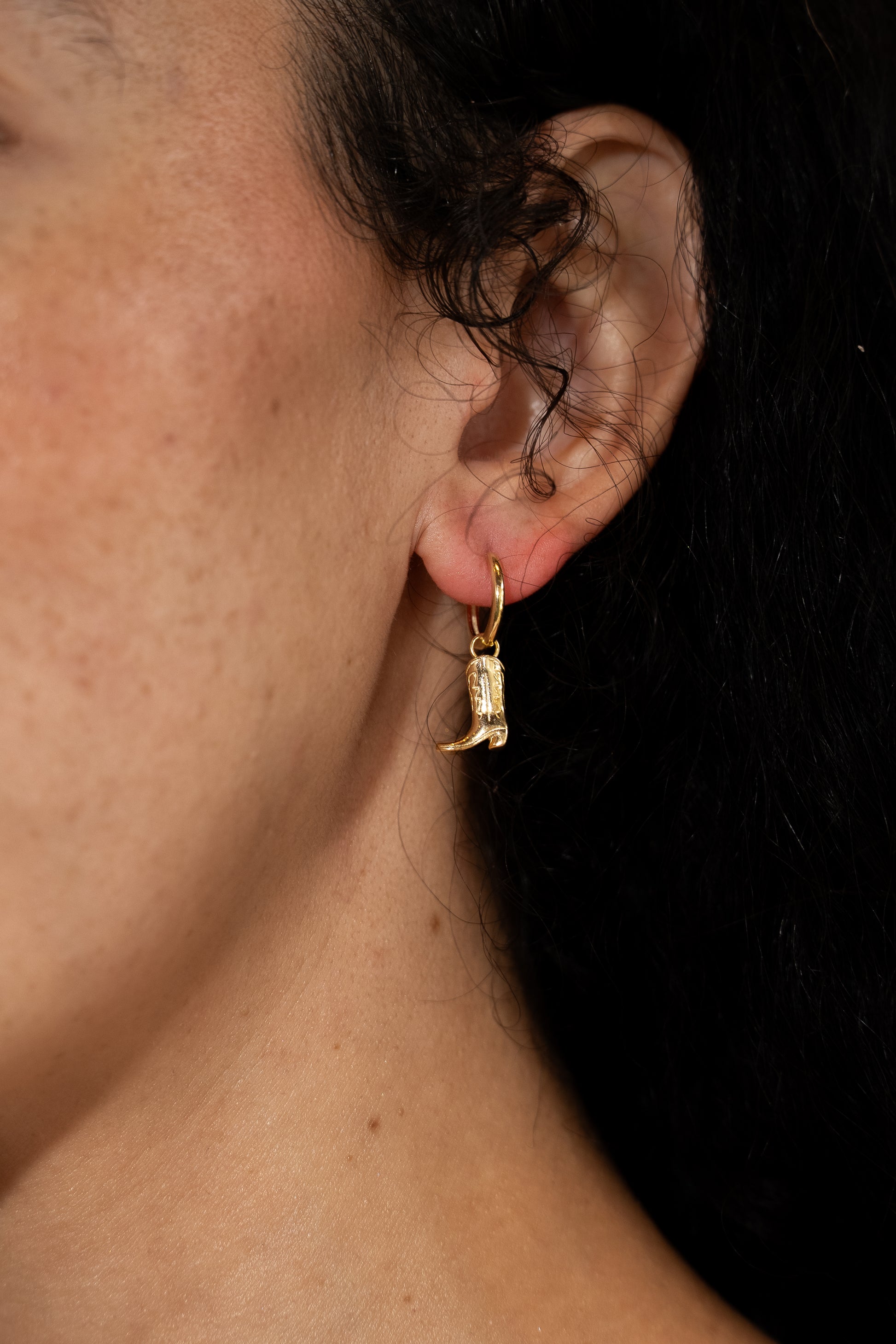 Cowboy Boot Vermeil Earrings