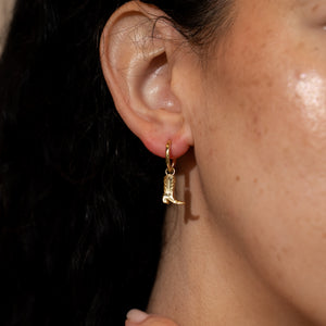 Cowboy Boot Vermeil Earrings