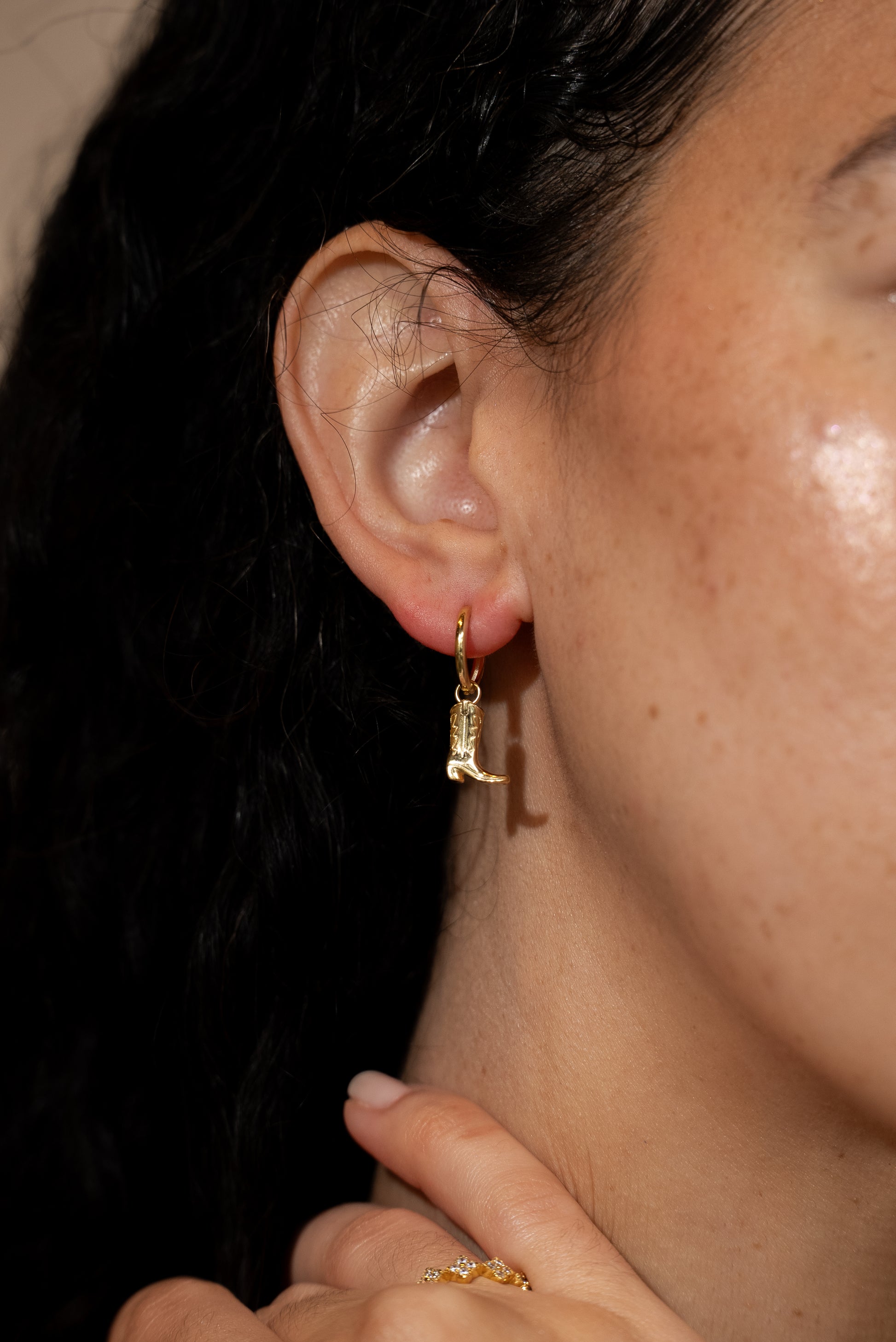 Cowboy Boot Vermeil Earrings