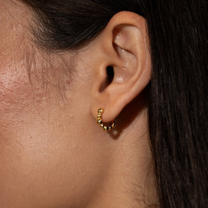 Bubble Huggie Vermeil Earrings