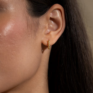 Bubble Huggie Vermeil Earrings