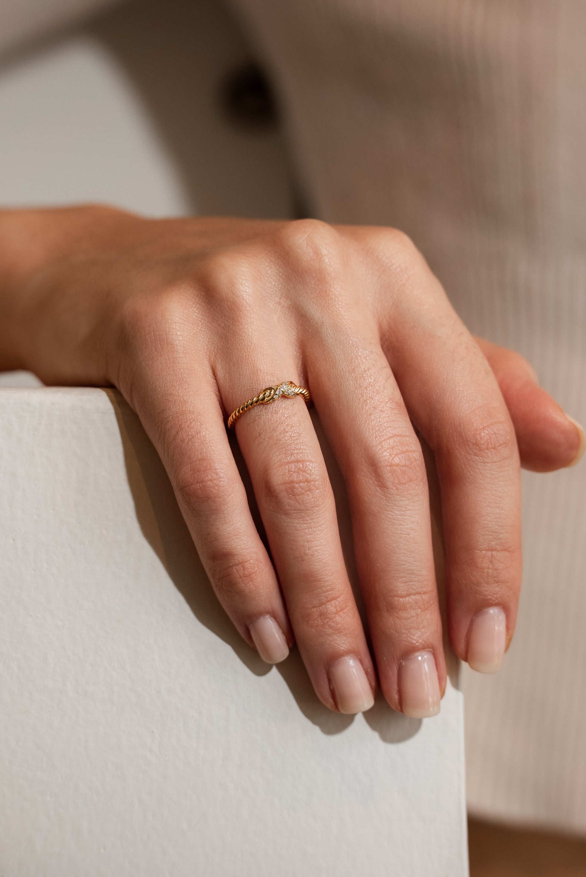 Infinity Wrapped Vermeil Ring