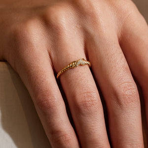 Infinity Wrapped Vermeil Ring