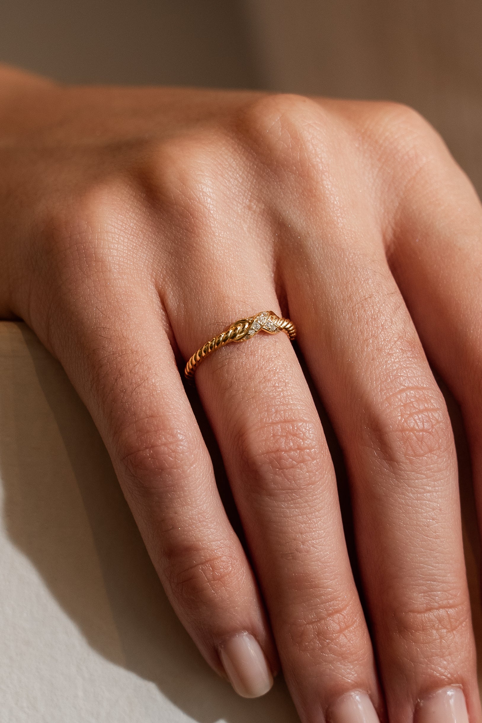 Infinity Wrapped Vermeil Ring