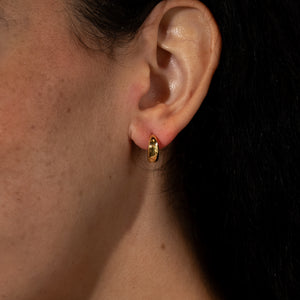 Crescent Moon Vermeil Earrings