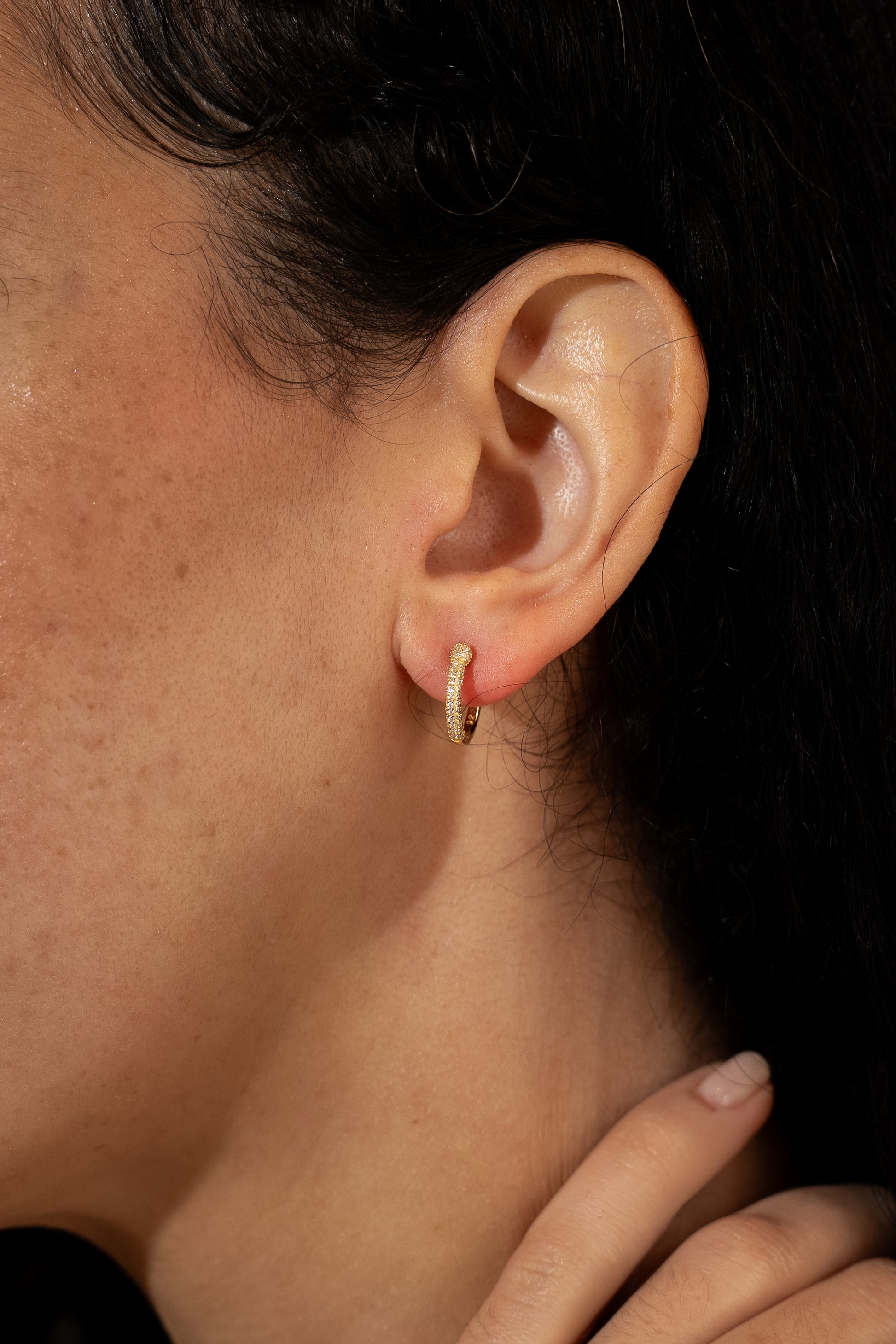 Starlit Huggie Vermeil Earrings