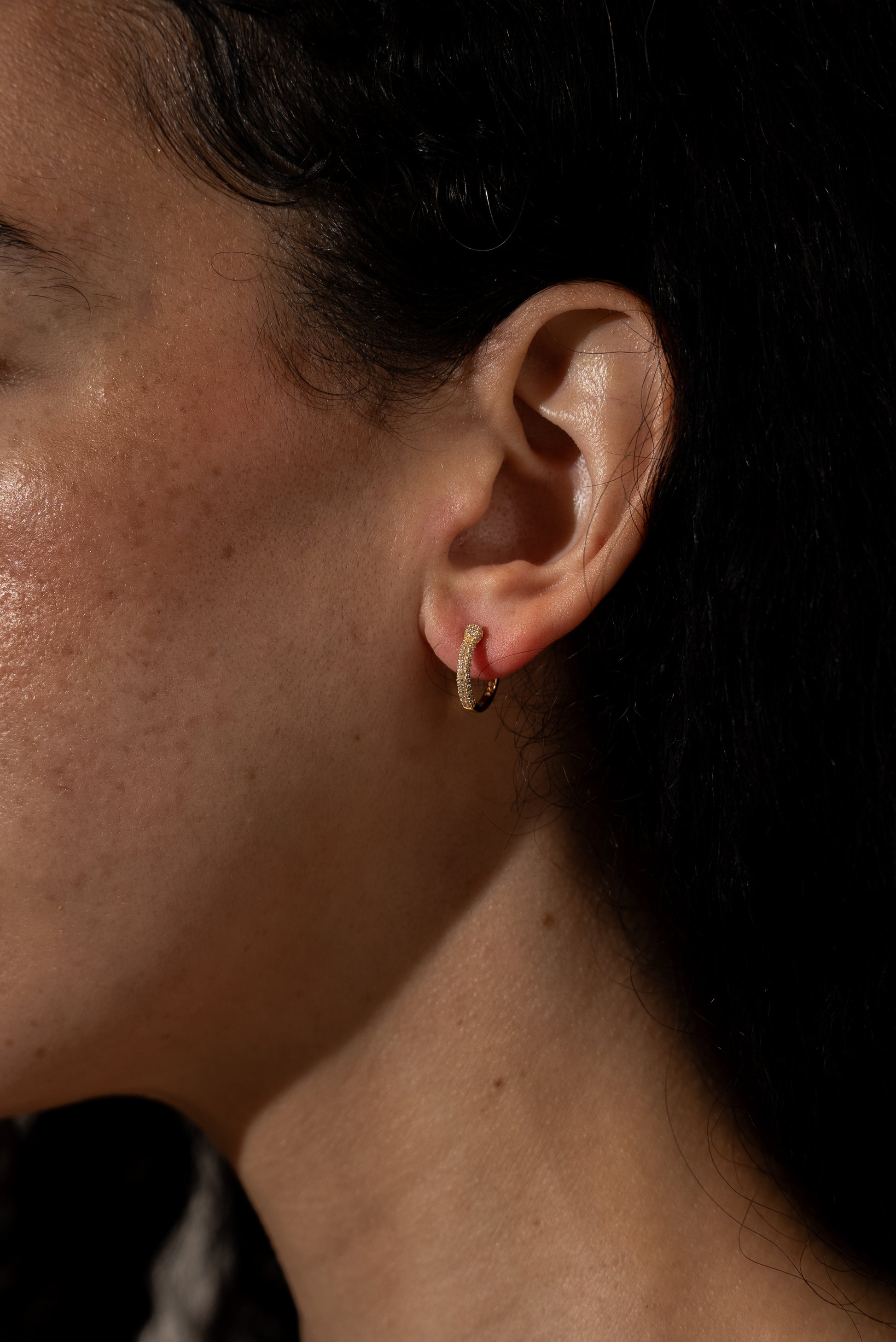 Starlit Huggie Vermeil Earrings