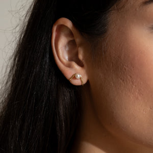 Pearl Embrace Vermeil Earrings